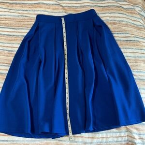 Medium Pleated royal blue skirt